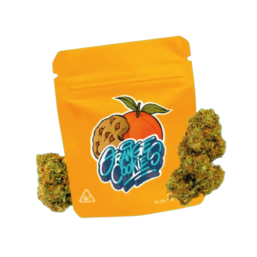 Bolsa de flor Orange Cookies con cogollos, disponible con entrega express.